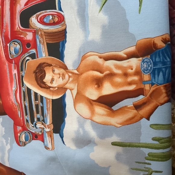 Vintage ALEXANDER HENRY* fabric "Wrangler's" collection 5.29 metres of fabric - Picture 3 of 9